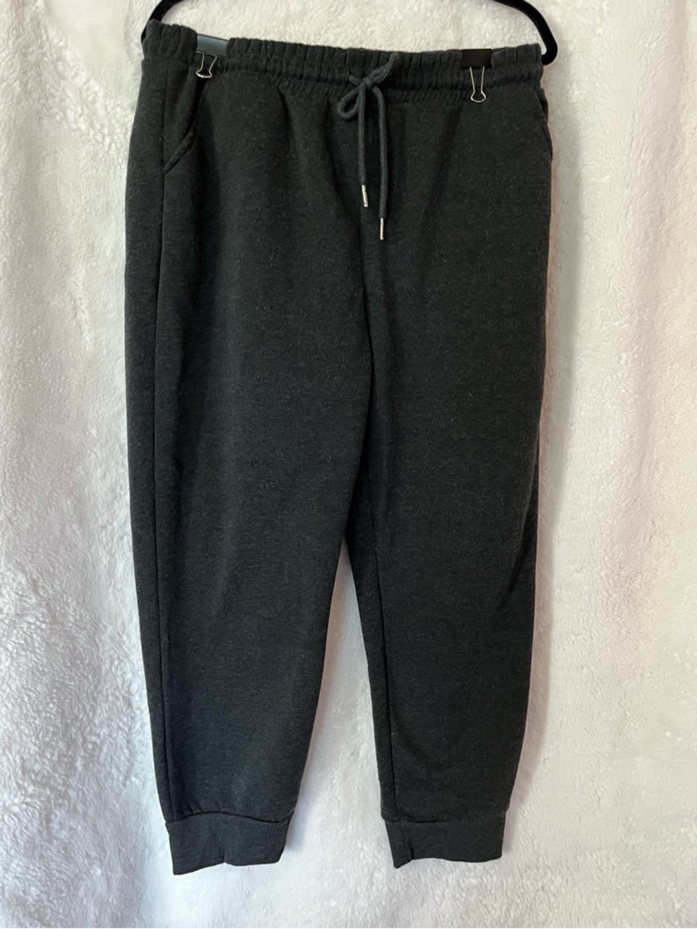 Women's Black Drawstring Jogger Sweatpants